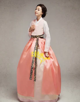 Dienvidkorejas Importēto High-end Hanbok Audums / Līgava, Līgavainis Kāzu Hanbok / Valsts Hanbok korejas Modes Apģērbi