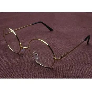 Brilles Ar Caurspīdīgu Hippy Lēcas Apaļas Metāla Rāmja Saulesbrilles, Lasīšanas Brilles Modes Jaunu Multicolor Rāmis 030-940