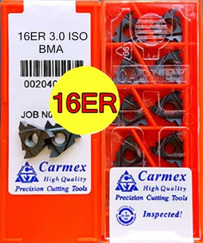 16ER 3.0 ISO BMA 10pcs Carmex karbīda ielikt Apstrāde: nerūsējošais tērauds. Sakausējuma tērauda. U.c.