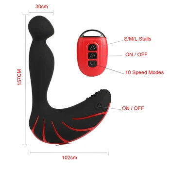 Bezvadu Tālvadības Anālais Plug Silikona Vibrators ar Prostatas Masāža, Anālā Seksa Rotaļlietas Vīriešiem Vīriešu Butt Plug Dual Vibrators Seksa Produkta A3