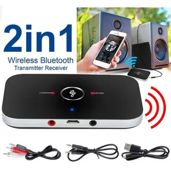 2-in-1 Bluetooth Adapteris 3.5 mm/USB pieslēgvietas Stereo Bluetooth Raidītāju un Uztvērēju PC TV Audio Ierīces