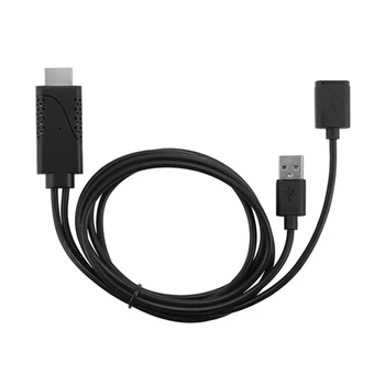 USB Sievietes HDMI Vīriešu HDTV Adaptera Kabeli, lai iPhone 7/7plus/6s 6 plus