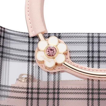 Modes luksusa jaunu caurspīdīga soma 2019 jelly soma matēts PVC ūdensnecaurlaidīga plecu messenger crossbody somas sievietēm rozā somiņa