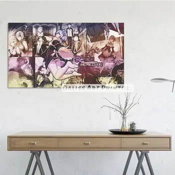 Audekls Anime Rem Bildes Mājas Apdare Gleznas Plakāts HD Izdrukas Sienas Mākslas Moduļu Dzīvojamā Istaba Rāmjiem