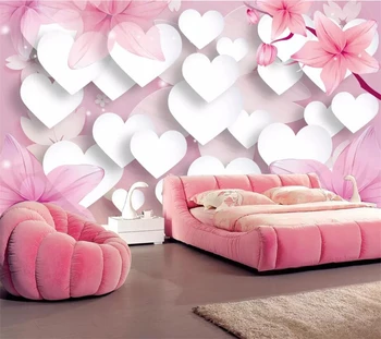 Wellyu Custom tapetes silts, romantisks mīlestība, 3D murals viesistaba, guļamistaba, TV fona wall papers mājas dekoru 3d papel de parede