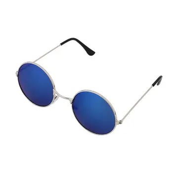 Unisex Modes Eleganti Retro Stila Sieviešu Apaļas Metāla Saulesbrilles Ar Uv Aizsardzību Luxury Vintage Brilles 6 Krāsas