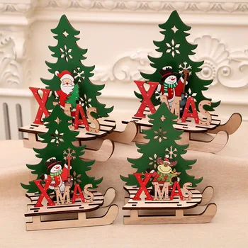 Mini Koka Priecīgus Ziemassvētkus Koku, Galda, Galda Dekori Piespraudes Ziemassvētku Eglītes Rotājumi Adornos De Navidad Kerst Decoratie Ziemassvētku Eglīte
