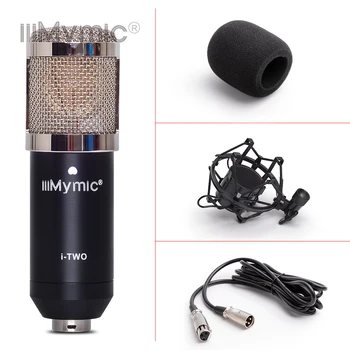 IiiMymic i-DIVAS !! Profesionālās Vadu Kondensatora Mikrofons Labākās Kvalitātes 34mm gabals Lielu Diafragmu, Cardioid Kondensators Mikrofons