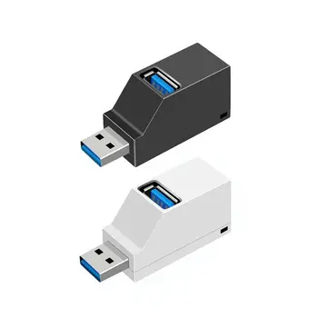 Mini Portatīvo HUB3 Portu Sadalītājs-line USB Pagarinājuma HUB Centrmezglu Ātri Pārraides Augstas Veiktspējas Ātri Siltuma Izkliedi