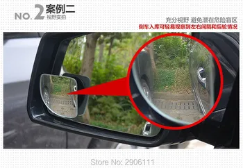 2gab 360 Grādu Auto spogulis, Platleņķa Izliekta Blind Spot spogulis Mini cooper jcw uzdzīvotājs tautietis kabriolets paceman coupe