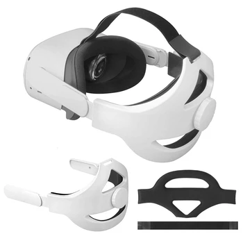 Esimen Q2 Regulējama Galvas Siksna Oculus Quest 2 Elite Siksna ap Galvu stiprināmas Komfortu Putu Pamatni Siksna
