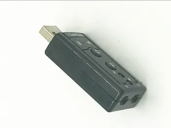 Jaunu Ārējo USB uz 3D, Audio USB Skaņas Kartes Adapteris 7.1 Kanālu Profesionālo Mikrofonu Austiņas 3.5 mm