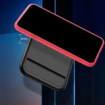 Karstā Portatīvo Qi Bezvadu Lādētāju Stāvēt Samsung Xiaomi Ātru Bezvadu Uzlādes Doks Stāvēt iPhone Reizes Bezvadu Melna