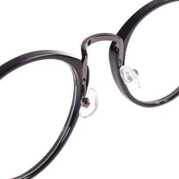 Sieviešu Unisex Skaidrs Nerd Objektīvs Retro Apaļas Brilles, Vintage