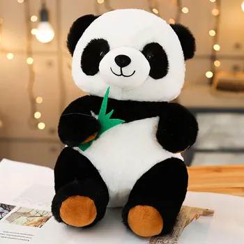 Plīša Panda Mīkstu Pildījumu Dzīvnieku Spilvenu Mīkstu Mazas Lelles Bērniem Dāvanu s Dzimšanas dienas Dāvanas Ķīniešu Stilā Panda Miega Rotaļlietas, Dāvanas