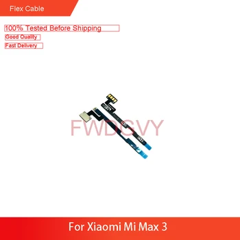 Rezerves Xiaomi Mi Max 3 Jaudas Apjoms Flex Kabelis ON OFF Pusē Slēdzis, Flex Kabelis Remonts Rezerves Daļas