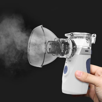 Portatīvo Pulverizators Medicīnas Miglotāja Rokas Astmas Tvaicējot Inhalatoru Pieaugušo Bērni Respiratoru, Gaisa Mitrinātāju, Veselības Aprūpes