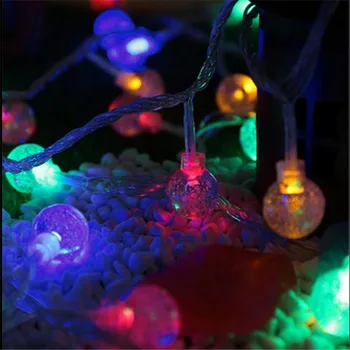 Super Spilgti 5M 28LED Spuldzes Vīt gaismas stīgu LED Ziemassvētku Terases Pasaku gaismas āra Kāzu dekorēšana