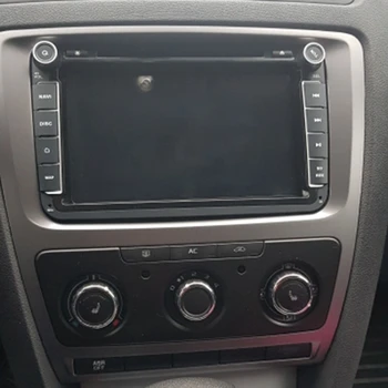 2 Din Auto Pielāgošanas Fascijas piemērots Skoda Octavia Audio Fascijas Stereo Radio, DVD, CD Panelis Dash Mount Apdares Komplekts Rāmis Stereo Panelis