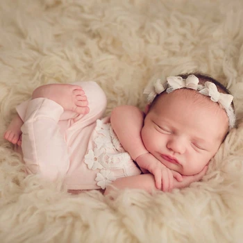 Mežģīnes Baby Romper Jaundzimušo Photography Prop Zīdaiņu Bērnu Foto Atvašu Piederumi