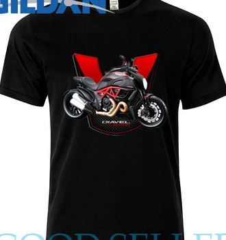 2019 Modes Karstā pārdošanas ITAIAN Motociklu Diavel Motorsport Motociklu Sporter T KREKLS, t-veida krekls