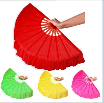 Bezmaksas shipping26 gab Ķīnas tautas mākslas Četru krāsu Ķīnas zīda deju ventilators KungFu fans