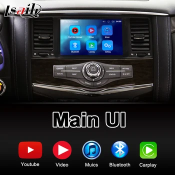 Lsailt Bezvadu Carplay Saskarne Nissan Armada 2018-2019 Gadu Vadu Android Auto Youtube Video Music Play
