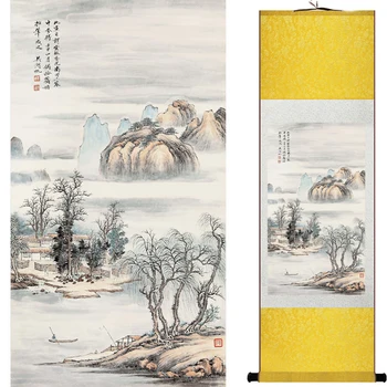 Ainavu mākslas glezniecības Super kvalitātes tradicionālās Ķīniešu Mākslas Glezniecības Mājas Biroja Apdare Ķīnas painting2018071109