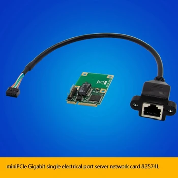 MiniPCIe Gigabit Elektrisko Portu Servera Tīkla Karte Vienu RJ45 Ethernet Adapteri, izņemiet Karti PC