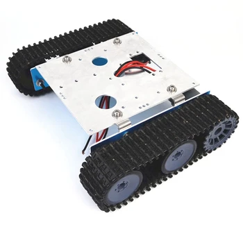 12V Alumīnija Sakausējuma DIY Savākt Tvertnē Robots Caterpillar Transportlīdzekļa Platformas, Šasijas Montāžas Komplekts Arduino