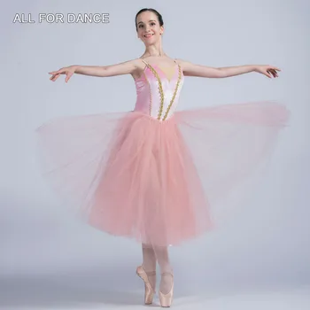 Visu Deju Rozā Samta Top Bodice 360° Tilla Baleta Kleitu Par Baleta Meitenes Un Sievietes Rādīt Baleta Performance Wear