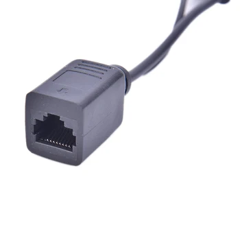 PO Kabeļu Passive Power Over Ethernet Adaptera Kabeli POE Splitter Inžektora Barošanas Modulis 12-48v IP Kameras