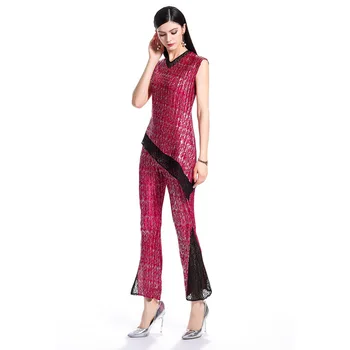 Sieviešu Vasaras Modes Jauna Eleganta Dāma Augstas Kvalitātes Ielocēm Džemperi Krekli, Bikses Apģērbu Komplekti