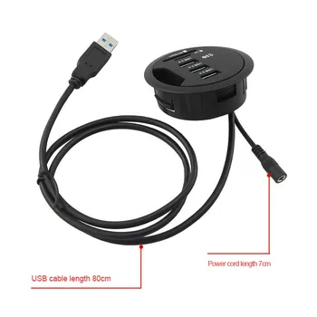 Jo-Galda USB Hub 3 Portu USB 3.0 lādētājs ar 2 Ligzda,SD / Micro-SD Karšu Lasītājs