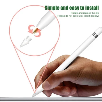 1-8PCS Rezerves Nib Nomaiņa Padoms Savietojams ar Apple Zīmuli 1 2 Paaudzes stylus Pen Touchscreen apple zīmuli, 2 irbuli