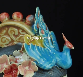 ķīniešu keramikas un keramikas Apgleznošana handcraft ķīna Ziedi Kara Jia Yuanchun