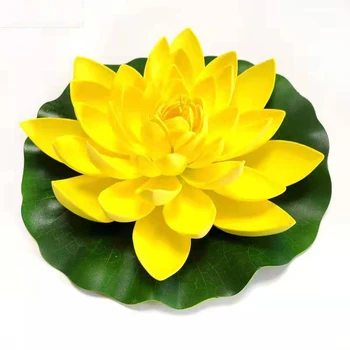 1gb 10cm peldošos zivju tvertnes mākslīgā lotosa ziedu dīķis augu ornaments akvāriju mājas dārzā apdare