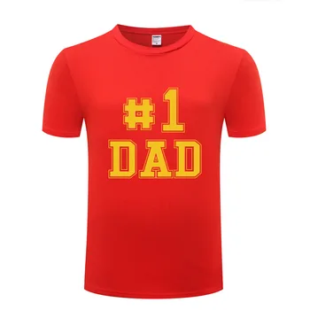 #1 DAD T Krekls Vīriešiem Smieklīgi Kokvilnas ar Īsām Piedurknēm T Jaunums Vasaras T-Krekls Vīriešiem Radošo Topi Tee Tēva Diena Dāvanu, Lielo Izmēru