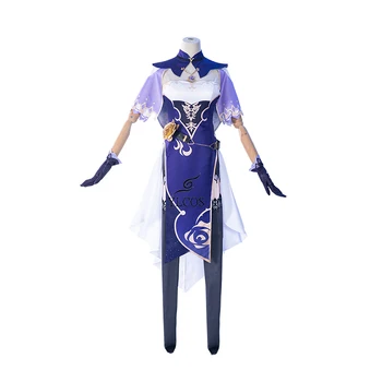Spēle Genshin Ietekmes Kostīmi LISA Cosplay Halloween Puse Spēle Kleita Sievietēm Meitenes Tērps