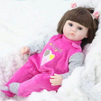 Bebe Lelle Atdzimis 42cm Simulācijas Bērnu Lelles Mīkstas Silikona Atdzimis Toddler Bērnu Rotaļlietas Meitenēm Bērna Dzimšanas diena, Ziemassvētku Dāvanas