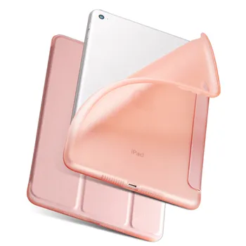 Ping Jaunu Gadījumā iPad 2 Gaisa PU ādas gadījumā vāks+3 reizes TPU silikona Smart Miega Mosties Tablet Case For Apple iPad 6