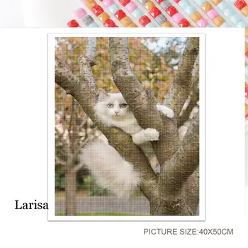 5D Diy Dimanta Krāsošana Dzīvnieku Kaķis Izšuvumi Krustdūrienā Kvadrātveida, Apaļas Dimanta Mājas Apdare Roku darbs Rhinestone Sienas Māksla