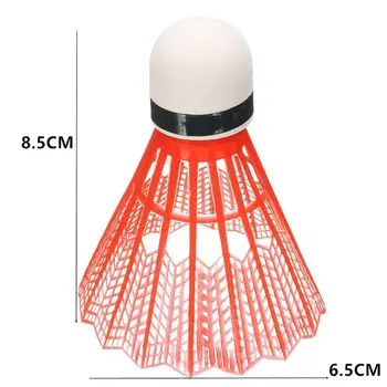 12 gab Krāsains Badmintona Bumbiņas Ruffles Āra Piederumi Shuttlecock Darbības Piegādes Sporta Produkta Portatīvo Plastmasas Apmācības