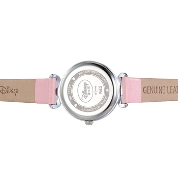 Disney Skatīties Patiesu Zīmolu Sieviešu Modes Noble naudas Sodu Rhinestone Akmens Meitene Mīlestības Gaismas Kvarca pulksteņi Ādas Mickey Dāma Dāvanu