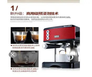 ķīna 15bar Kafijas Automāts Pilnībā Pusautomātiskā itālijas Sūkņa Tipa Tvaika Koncentrēties Slīpēšanas Ragu Filtrs Ieguves Laika Kontroles