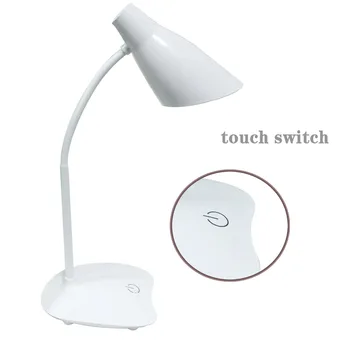 LED Nakts Gaismas Lasījumā Acis Aizsardzības Galda Lampa ar Aerāciju, Bez Zibspuldzes DC Barošanas Touch Switch Mūsdienu Uzlādējams