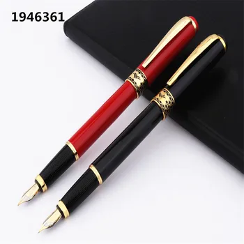 Luksusa Augstas kvalitātes Baoer 68 Black Red Vidējā Nib Fountain Pen Jaunu biroju, Studentam, Kancelejas piederumi tintes pildspalvas