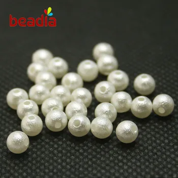 Eiropas Krelles 4-20mm ABS Balto Pērļu Imitācijas Krelles Kārta Pērlīšu Rotaslietas Krunkains ādas fit DIY Aproce Pieņemšanas