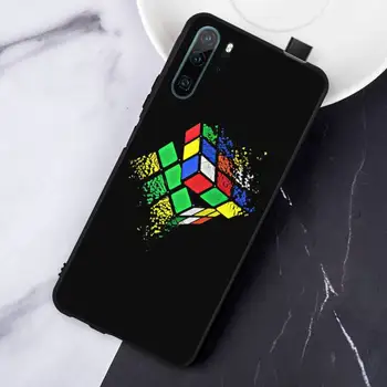 Rubika kubs Krāsains vienādojumu Tālruni Gadījumā, Huawei P9 P10 P20 P30 Pro Lite smart Palīgs 10 Lite 20 Y5 Y6 Y7 2018 2019