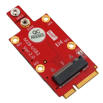 M. 2 Taustiņu B, lai Mini PCI-E Adapteris ar Dual NANO SIM Kartes Slots 3G/4G/5G Modulis